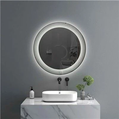 Mirall de bany led rodó